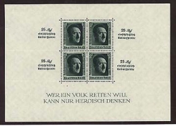 GE B106 Hitler Sheet for Nazi Congress